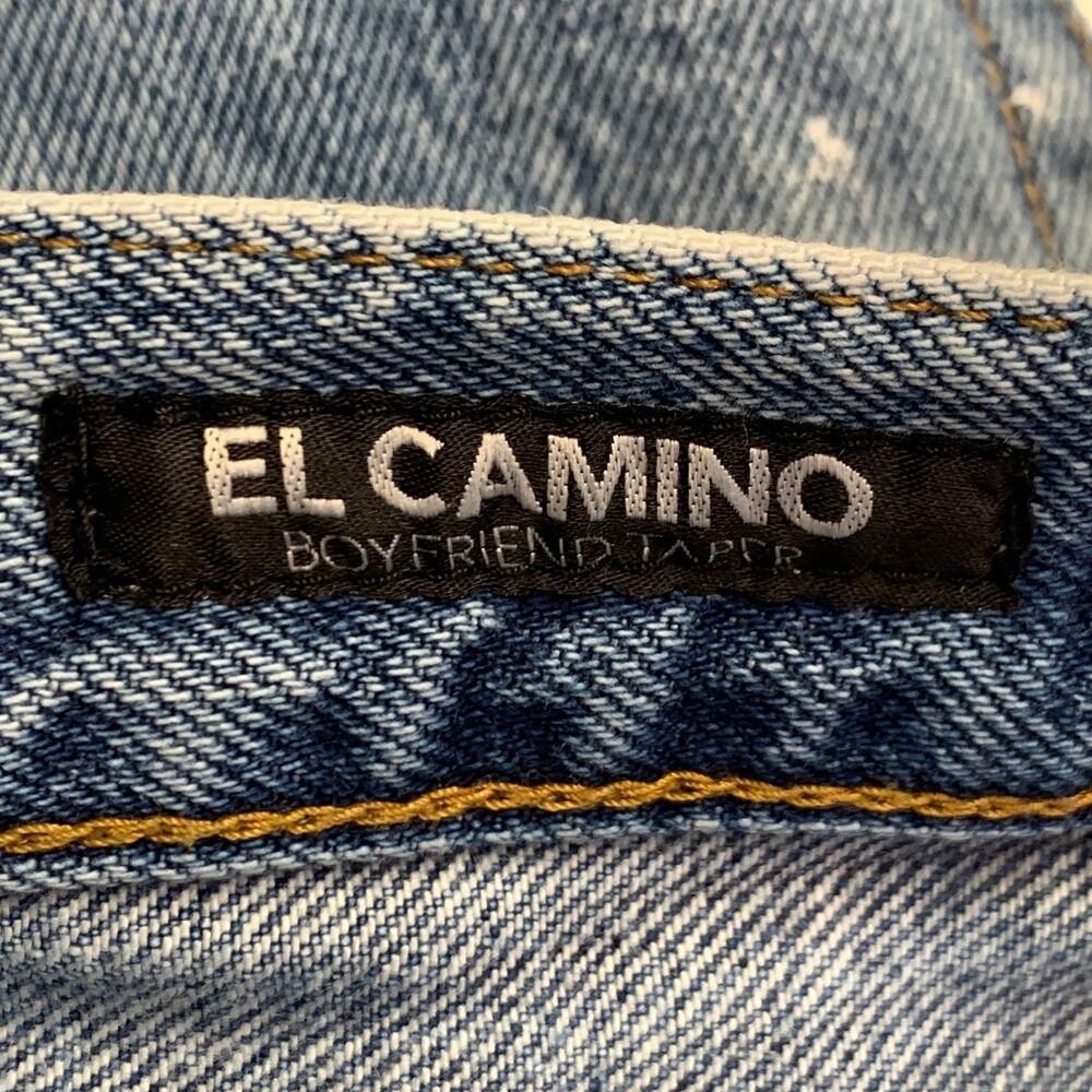 PRPS Size 28 El Camino Blue Cotton Distressed Tapered Jeans - Picture 7 of 9